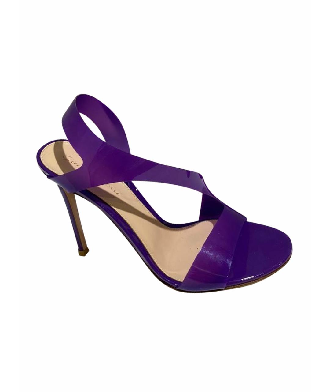 GIANVITO ROSSI Фиолетовые босоножки, фото 1