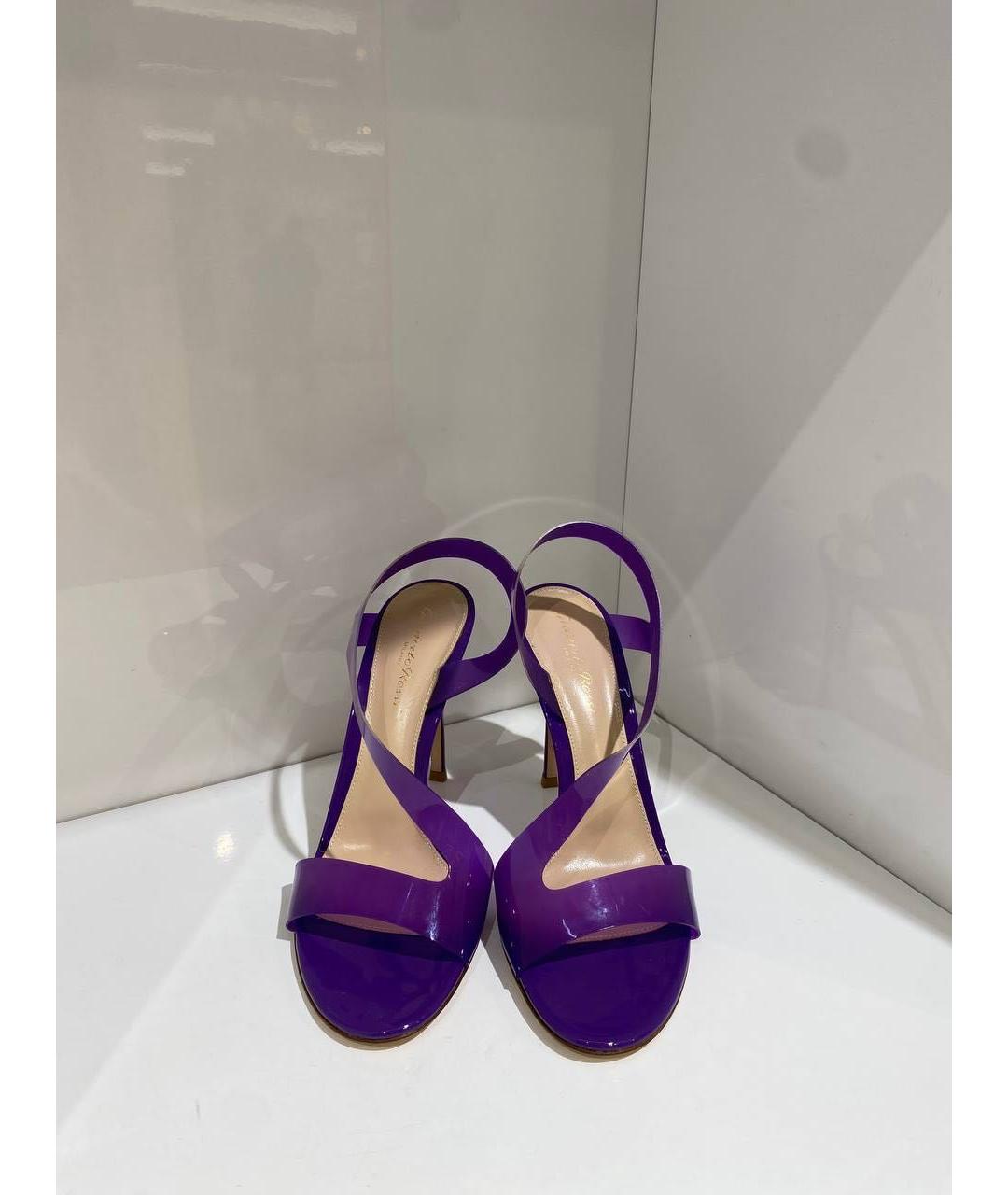 GIANVITO ROSSI Фиолетовые босоножки, фото 2