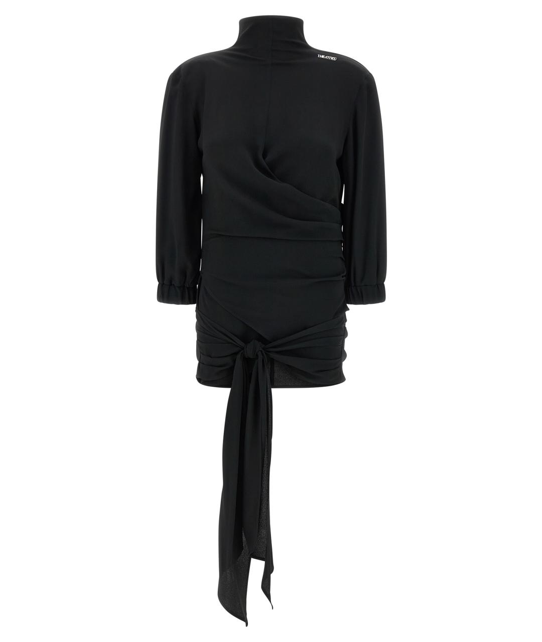 THE ATTICO Черная ацетатная блузы, фото 1