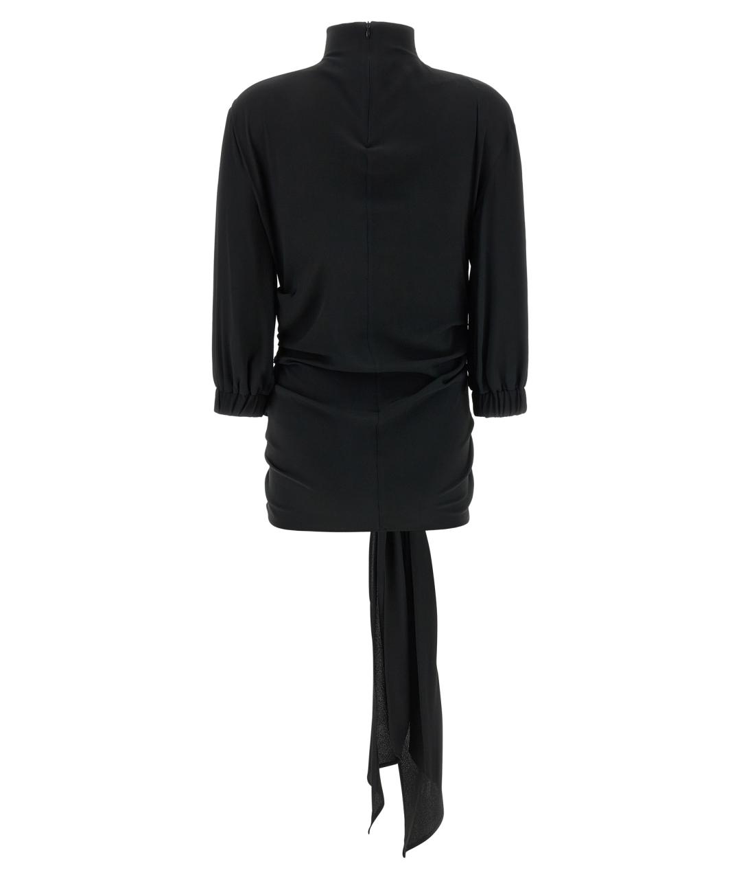 THE ATTICO Черная ацетатная блузы, фото 2