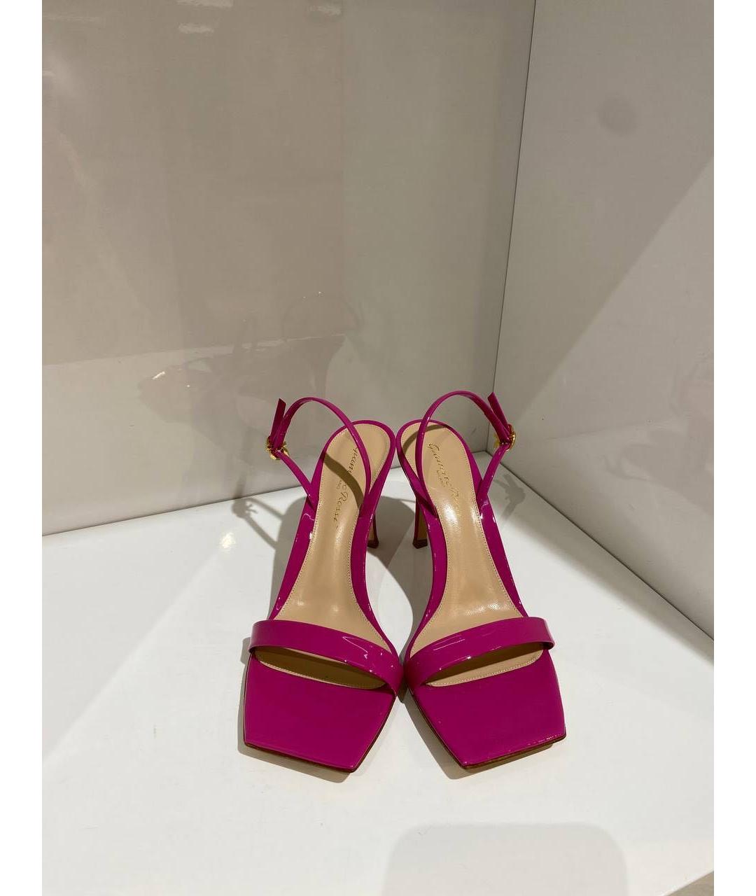 GIANVITO ROSSI Фуксия босоножки, фото 2