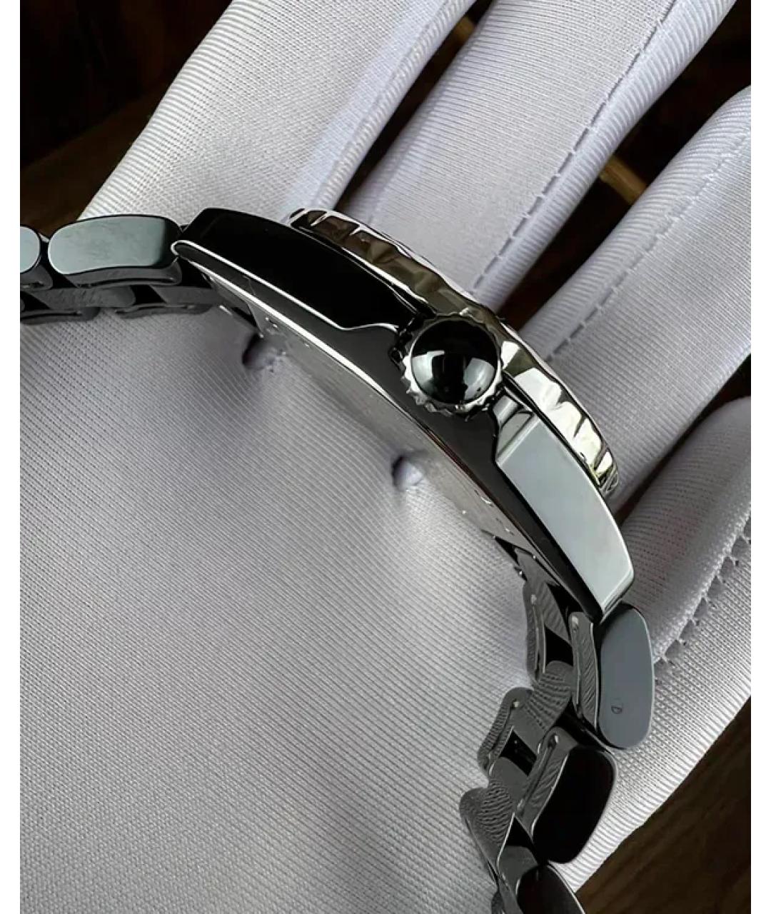 CHANEL Черные керамические часы, фото 4