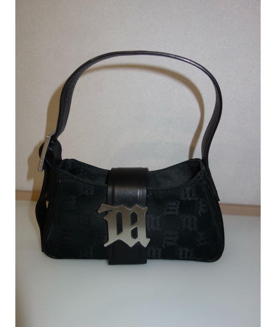 MISBHV Черная кожаная сумка с короткими ручками, фото 5