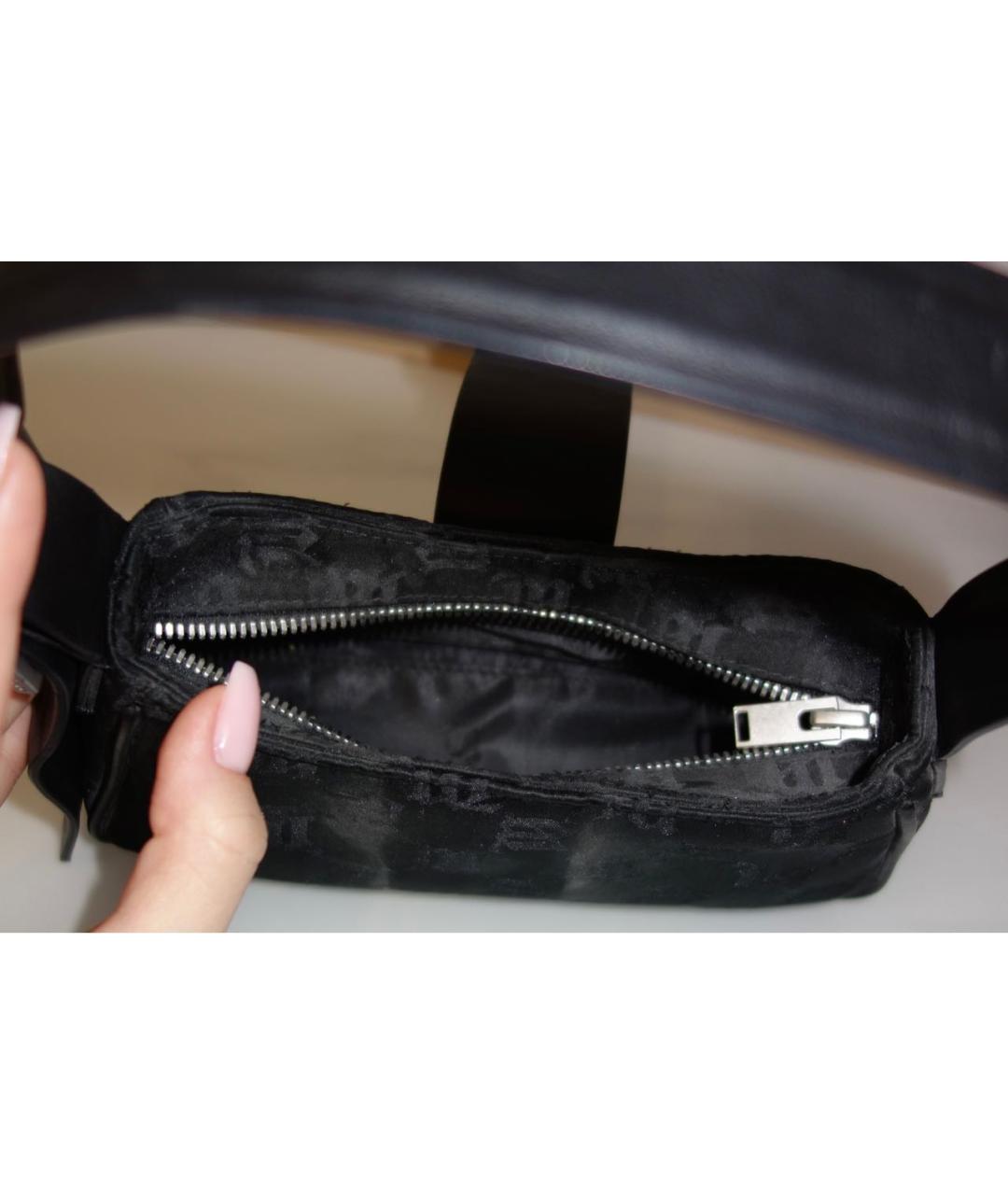 MISBHV Черная кожаная сумка с короткими ручками, фото 4