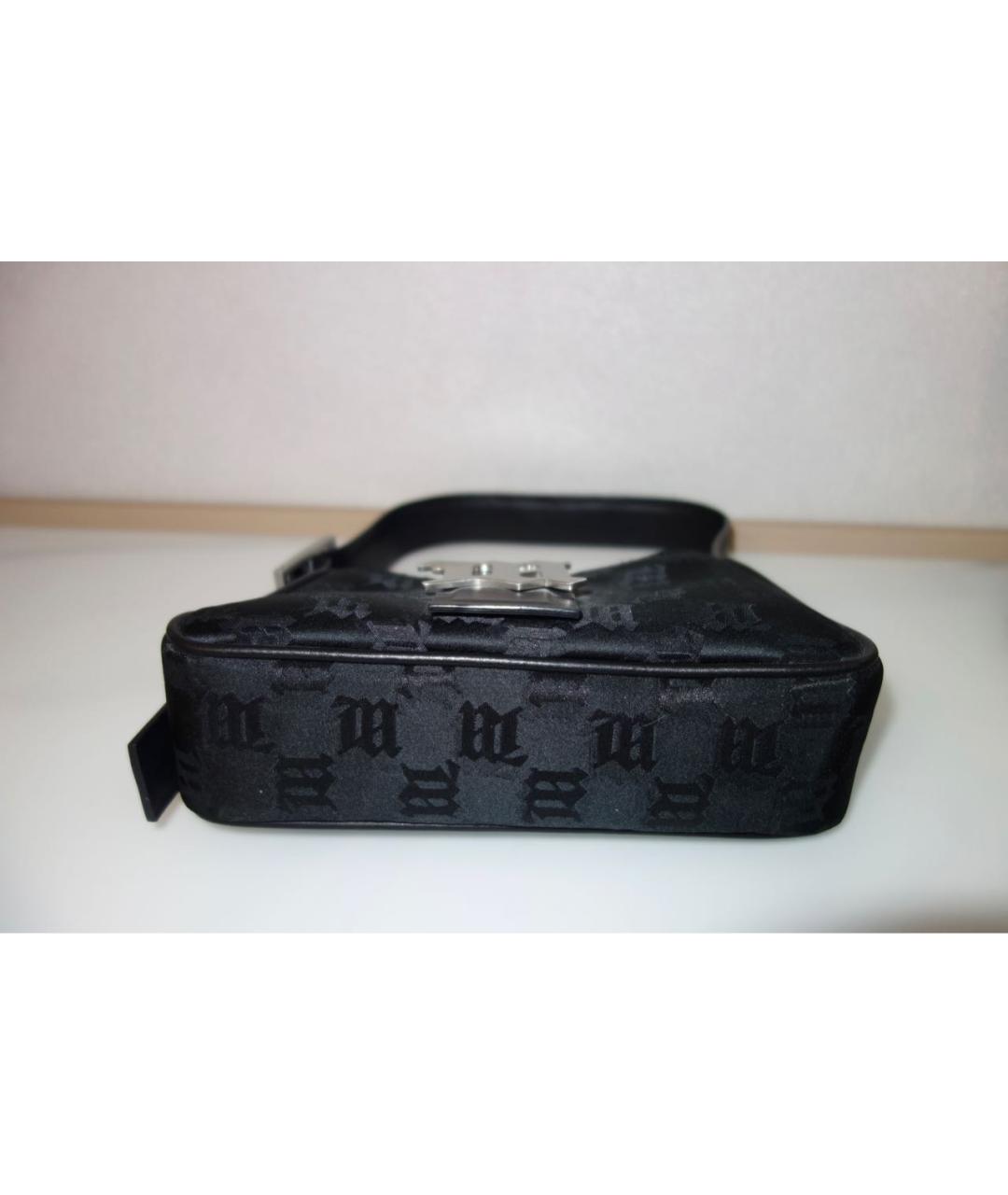 MISBHV Черная кожаная сумка с короткими ручками, фото 3