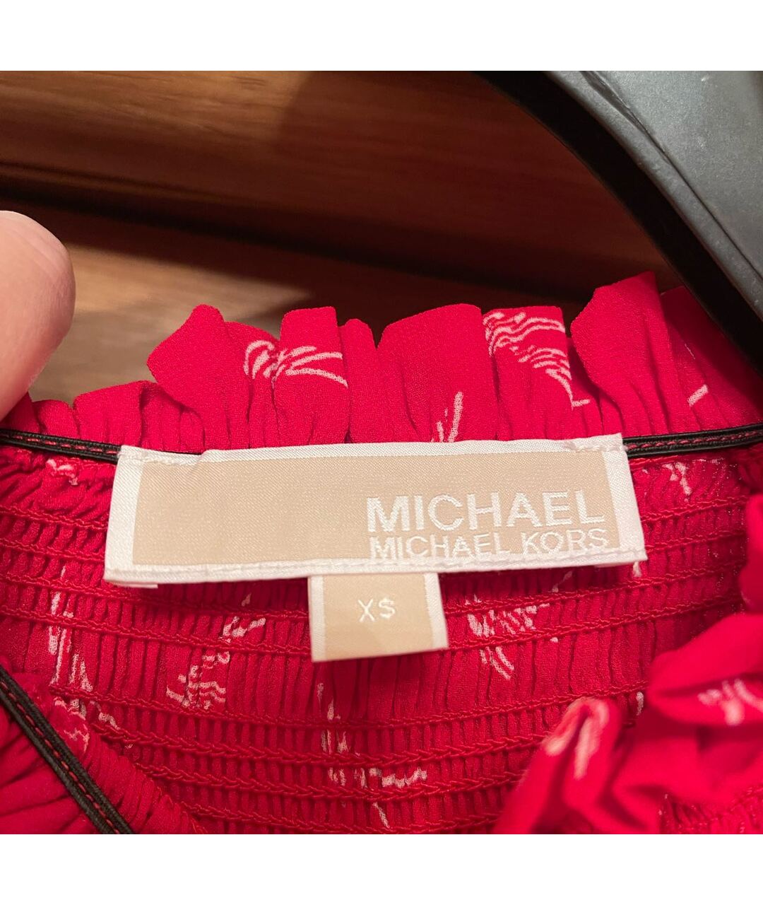 MICHAEL MICHAEL KORS Красное полиэстеровое повседневное платье, фото 3