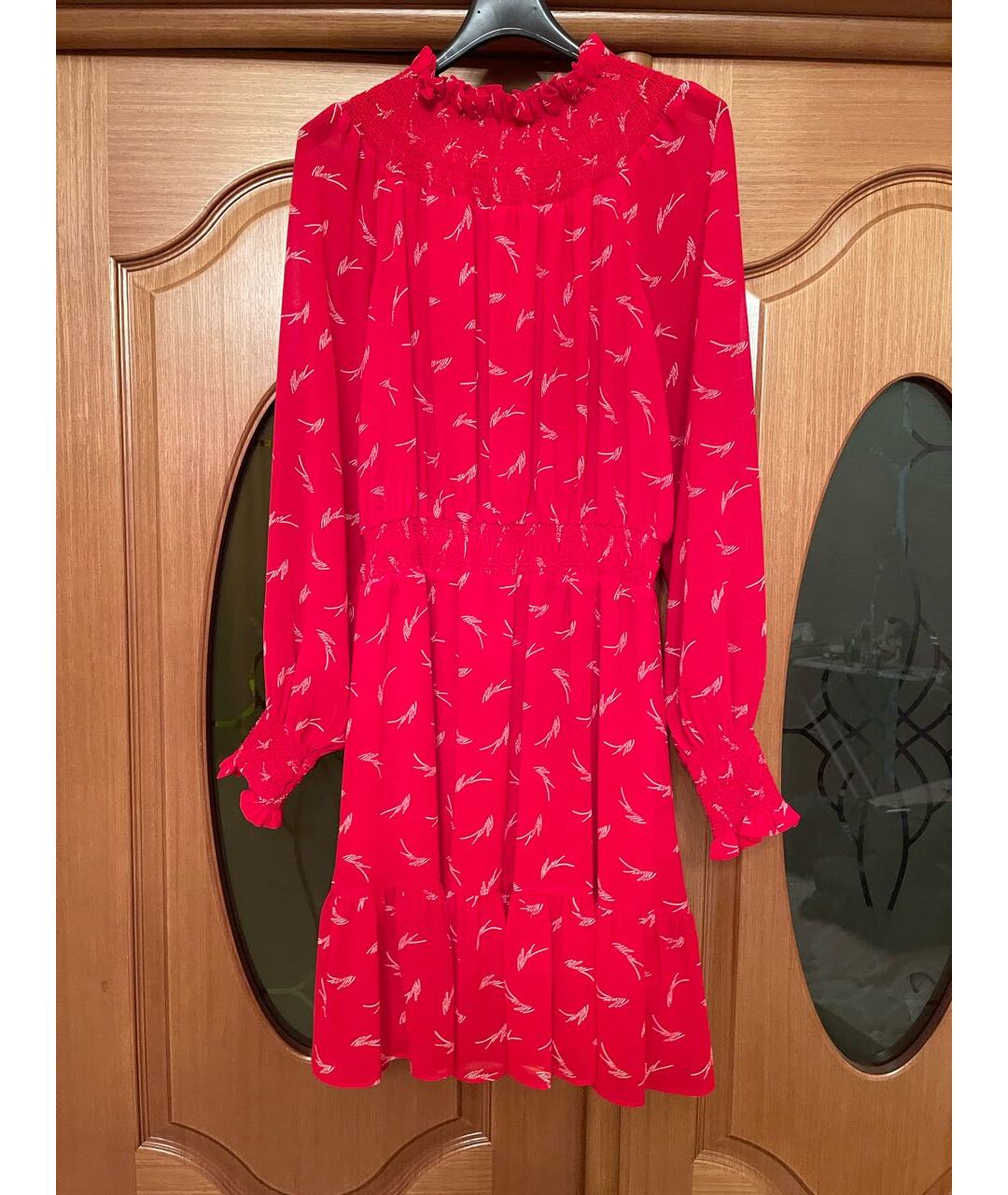 MICHAEL MICHAEL KORS Красное полиэстеровое повседневное платье, фото 8