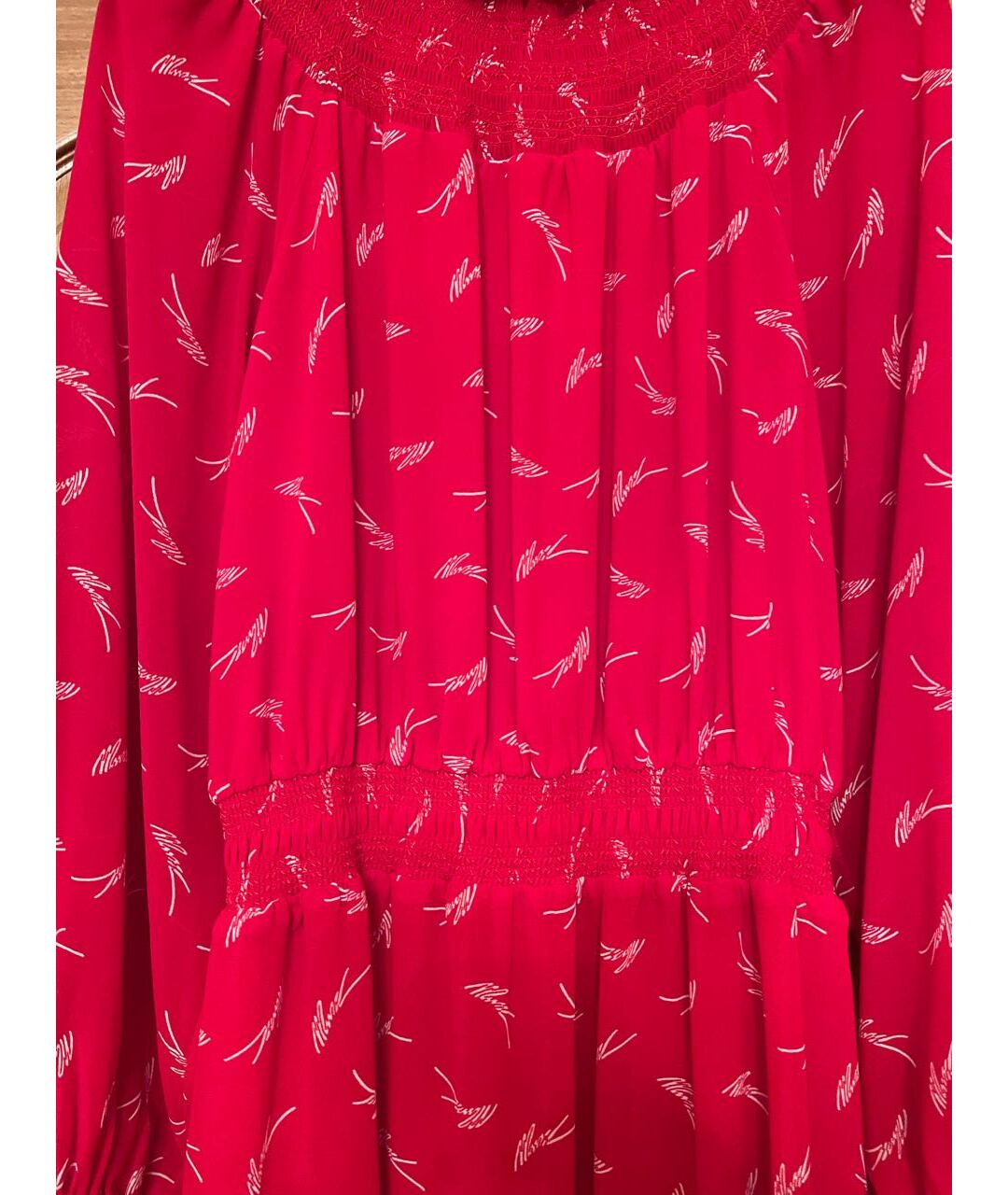 MICHAEL MICHAEL KORS Красное полиэстеровое повседневное платье, фото 4