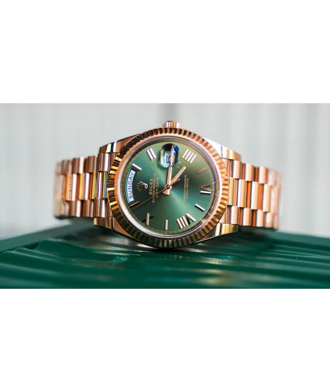 ROLEX Золотые часы из розового золота, фото 3