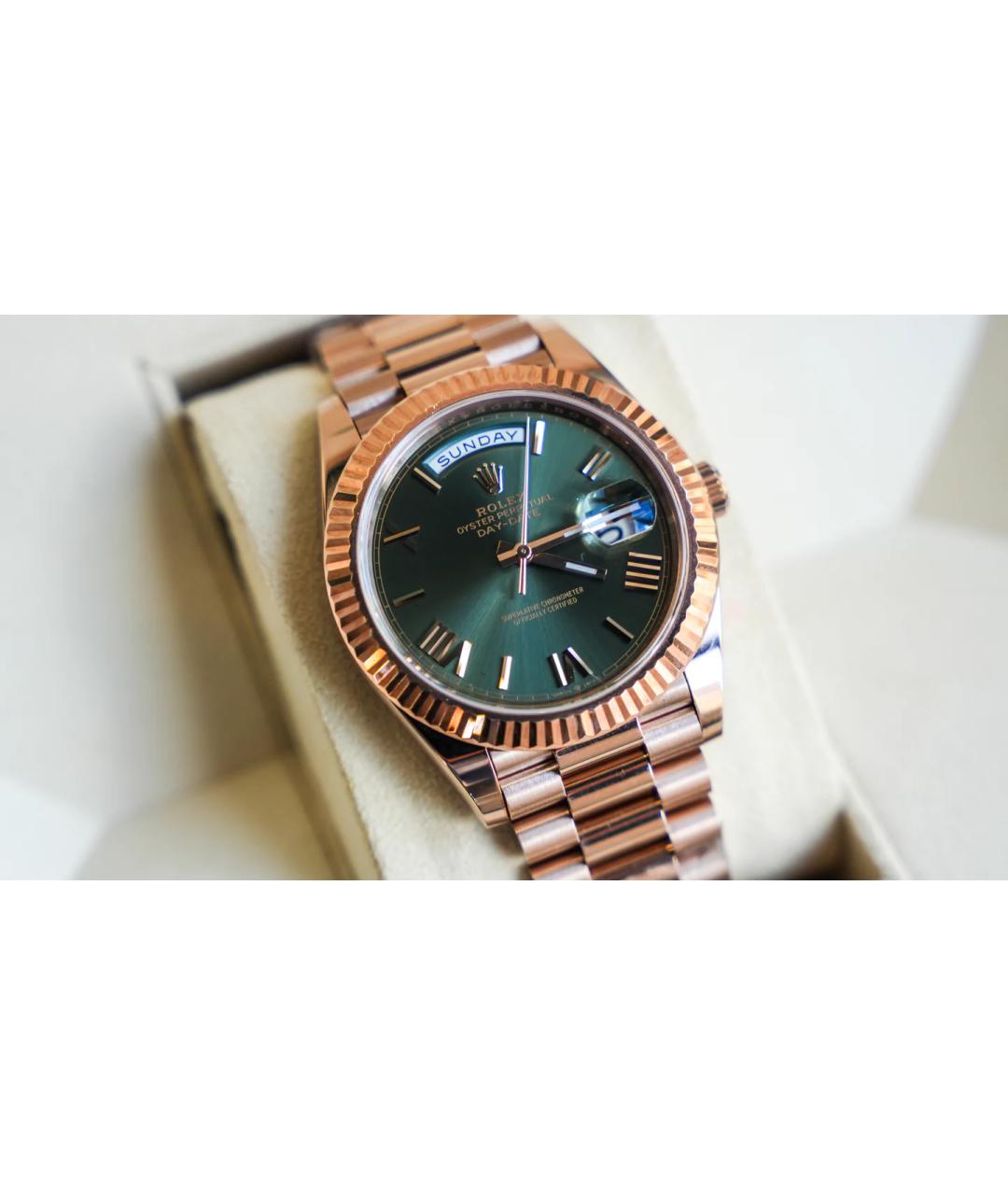 ROLEX Золотые часы из розового золота, фото 4