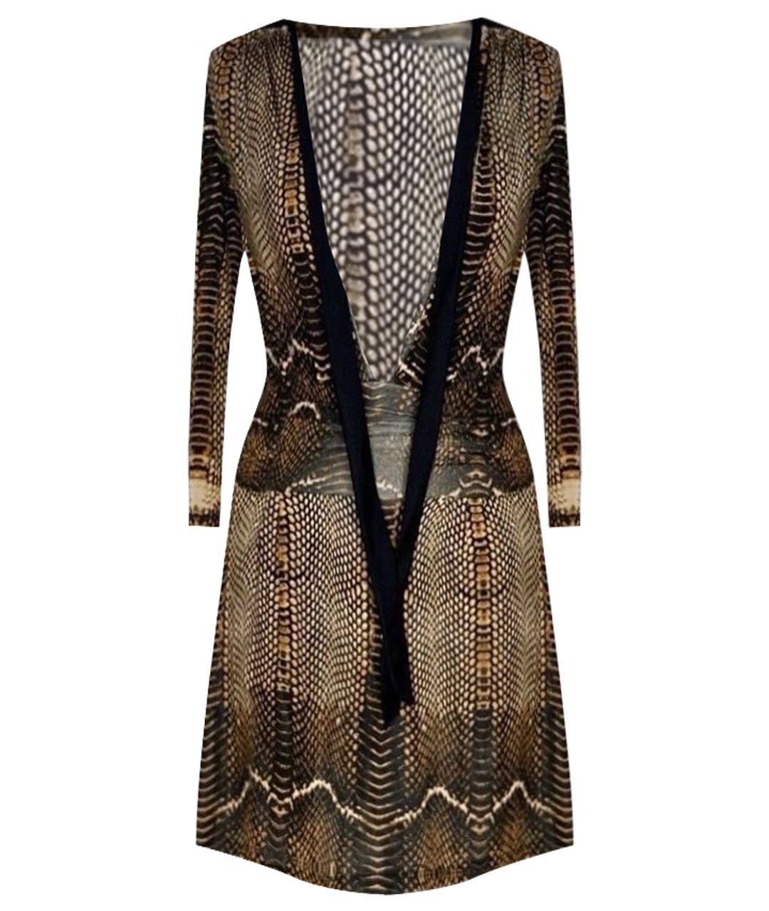 ROBERTO CAVALLI Мульти вискозное коктейльное платье, фото 1