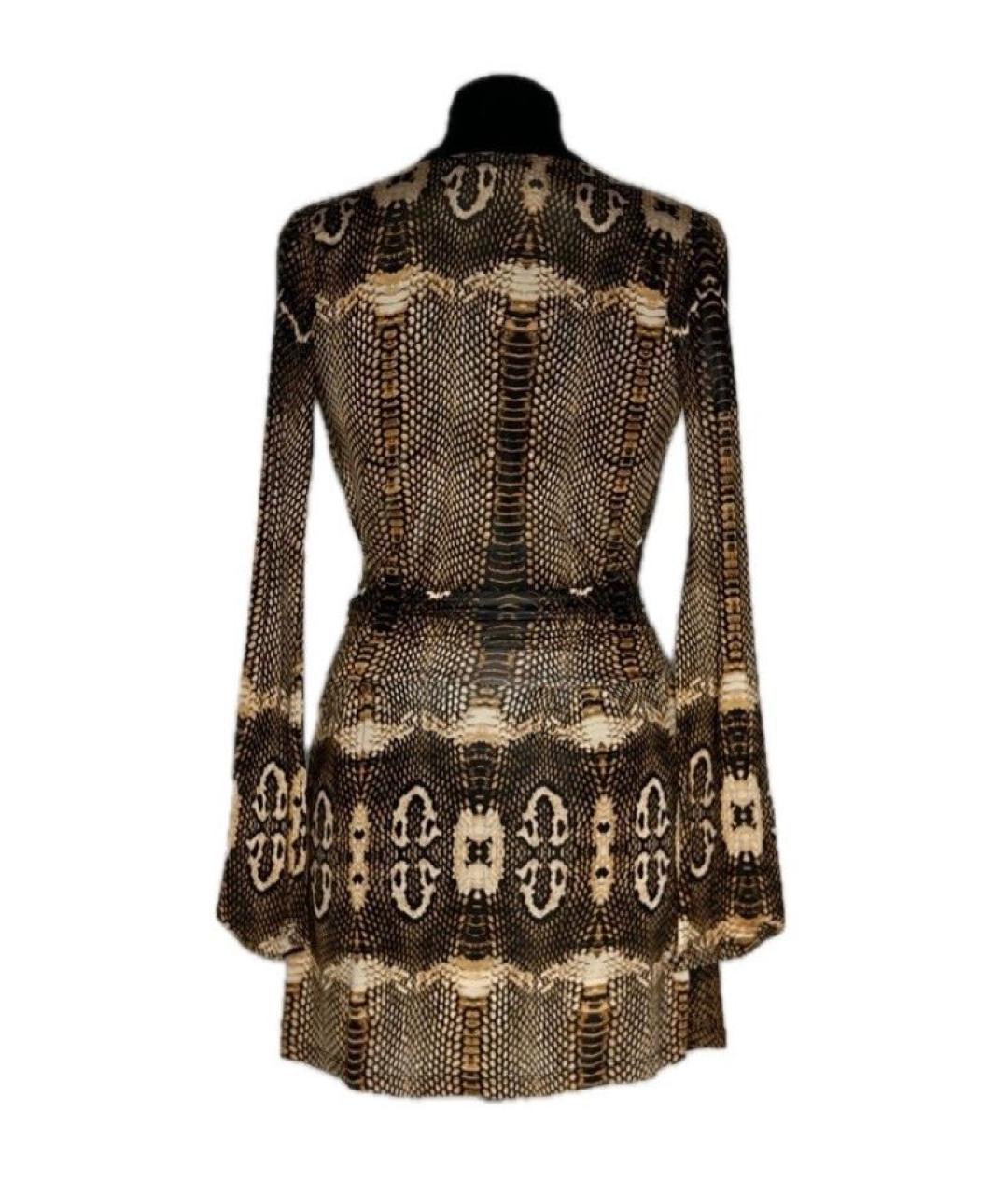 ROBERTO CAVALLI Мульти вискозное коктейльное платье, фото 3