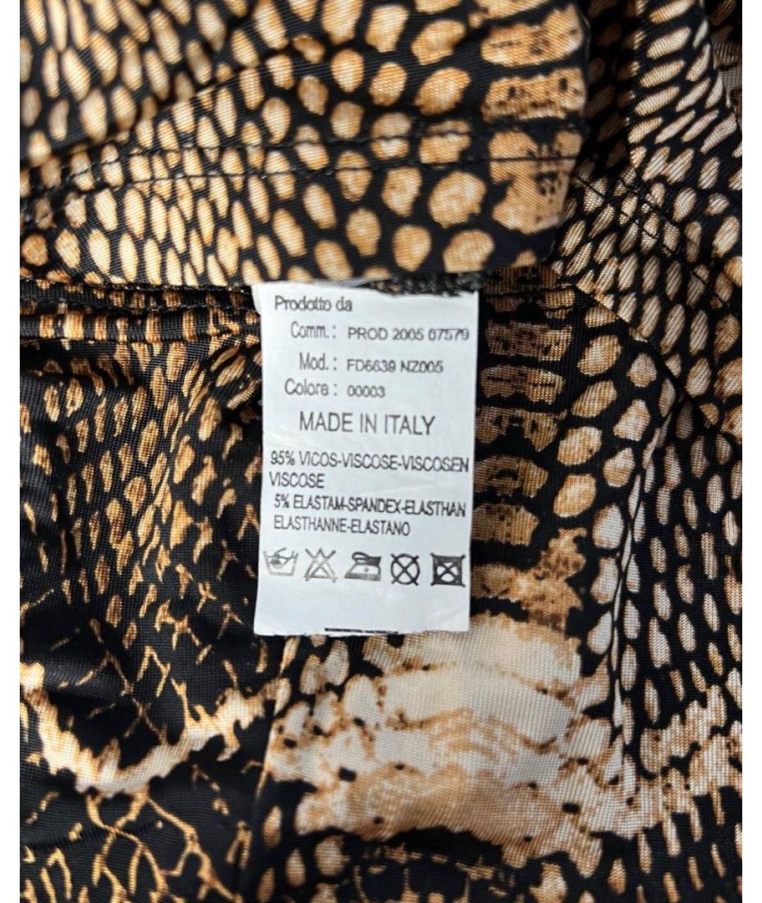 ROBERTO CAVALLI Мульти вискозное коктейльное платье, фото 7