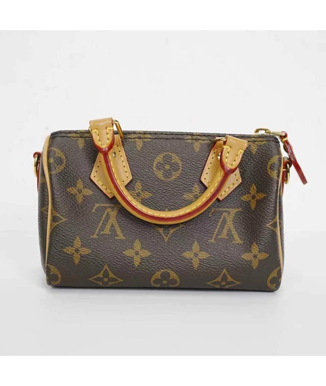LOUIS VUITTON Коричневая сумка с короткими ручками, фото 6