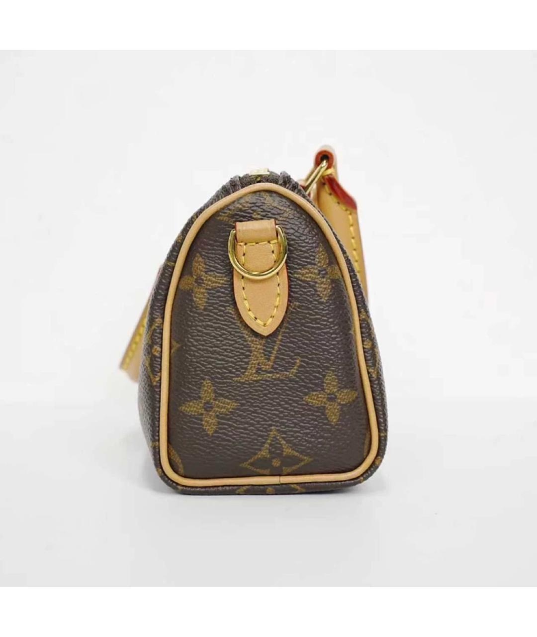 LOUIS VUITTON Коричневая сумка с короткими ручками, фото 4