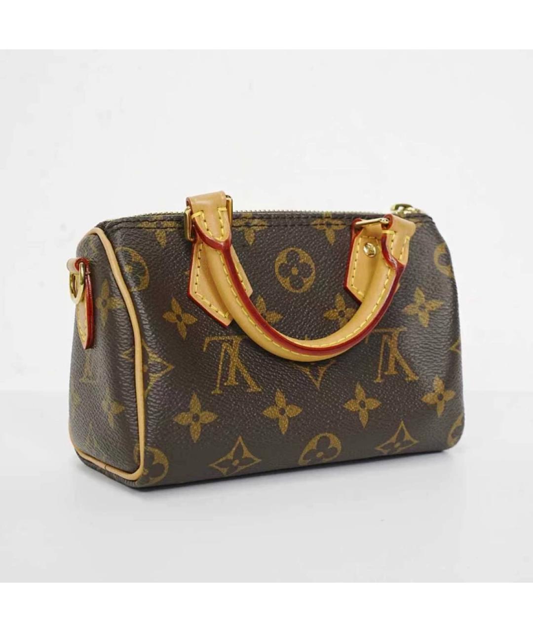 LOUIS VUITTON Коричневая сумка с короткими ручками, фото 5