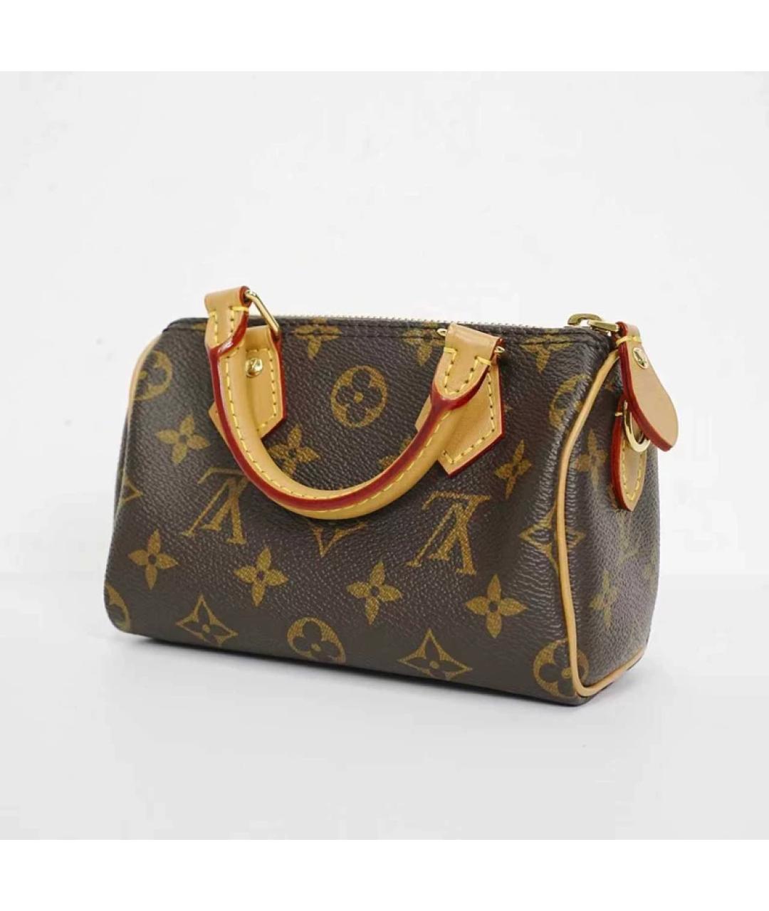 LOUIS VUITTON Коричневая сумка с короткими ручками, фото 7