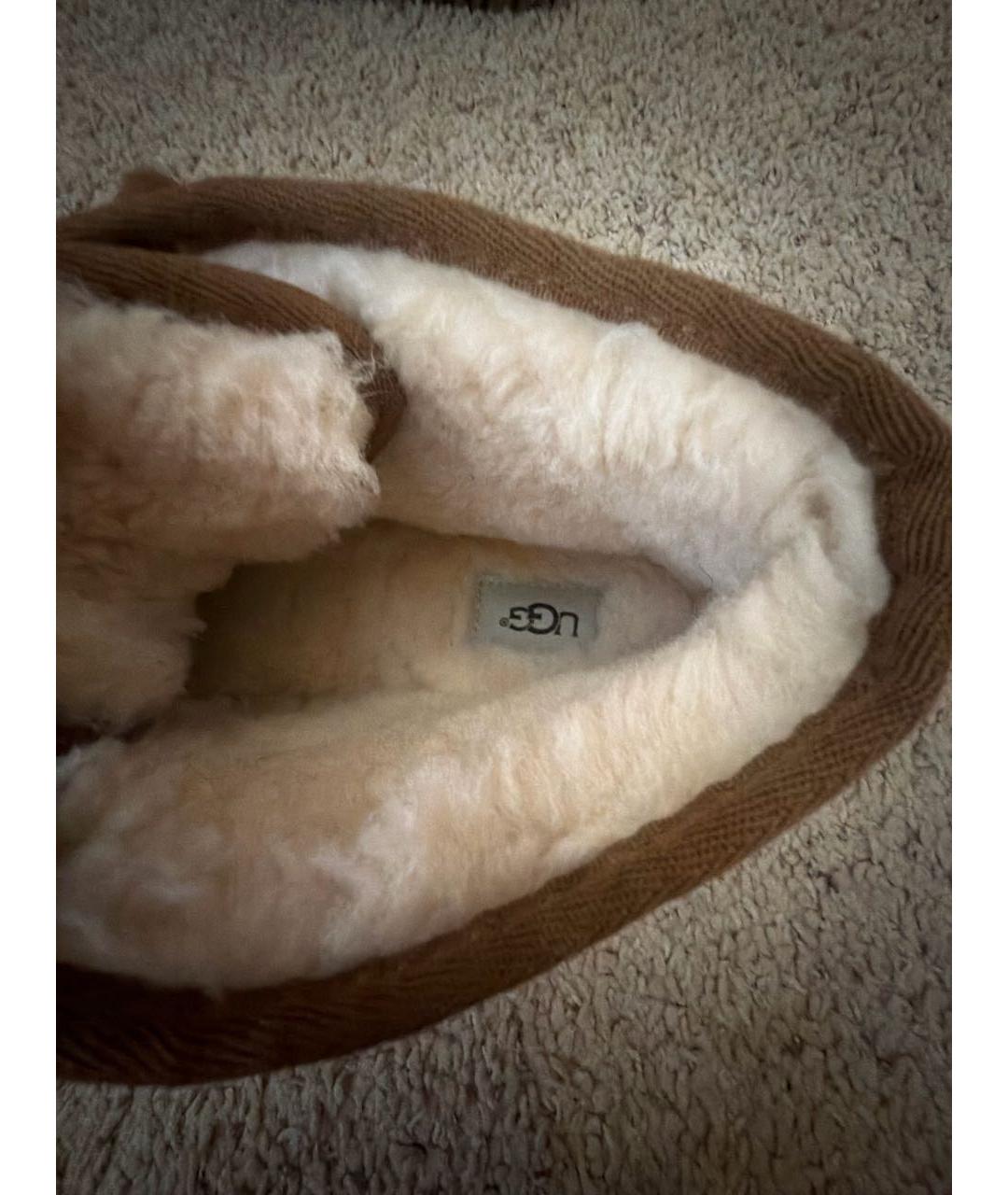 UGG AUSTRALIA Коричневые замшевые высокие ботинки, фото 7