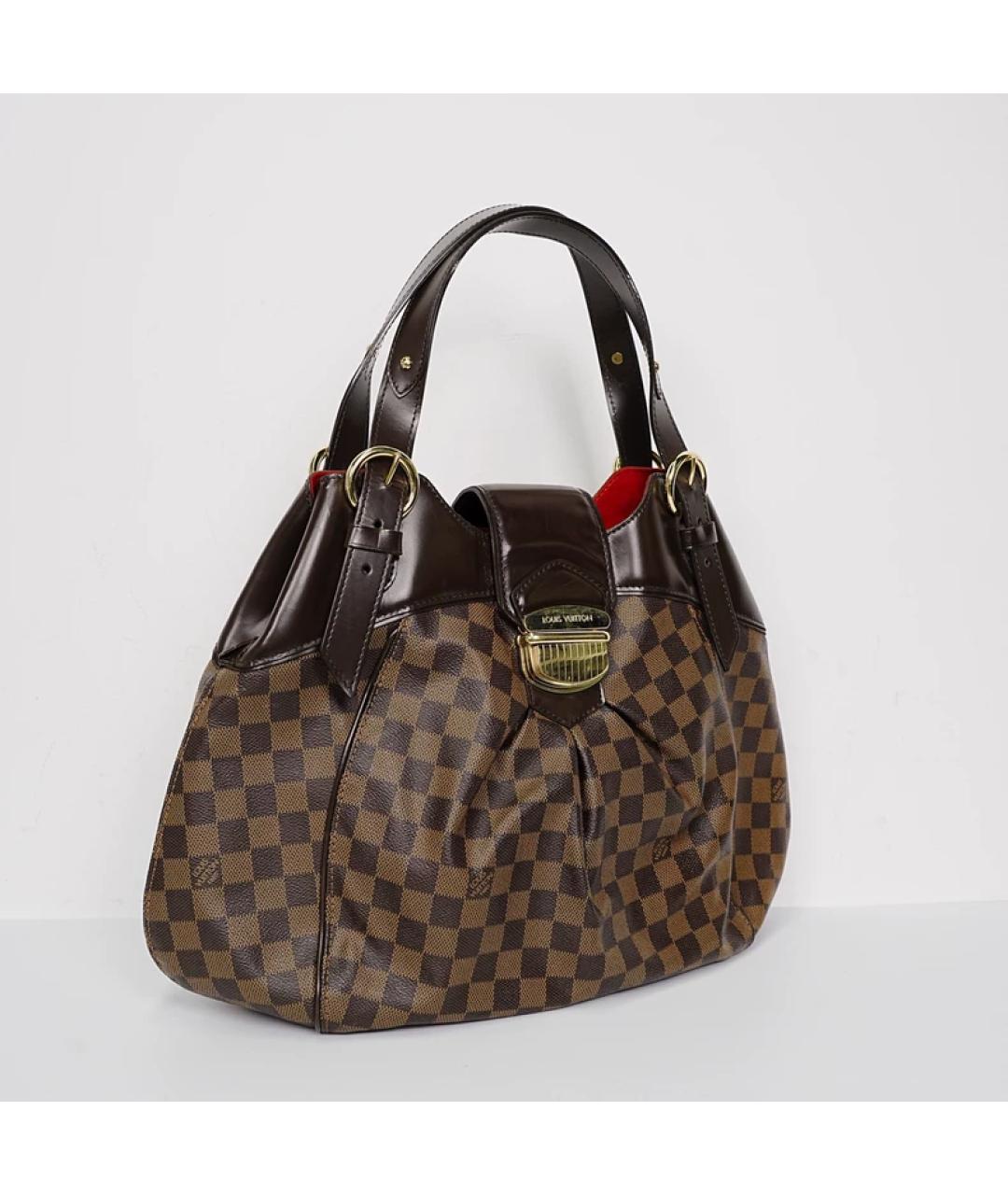 LOUIS VUITTON Коричневая сумка с короткими ручками, фото 9
