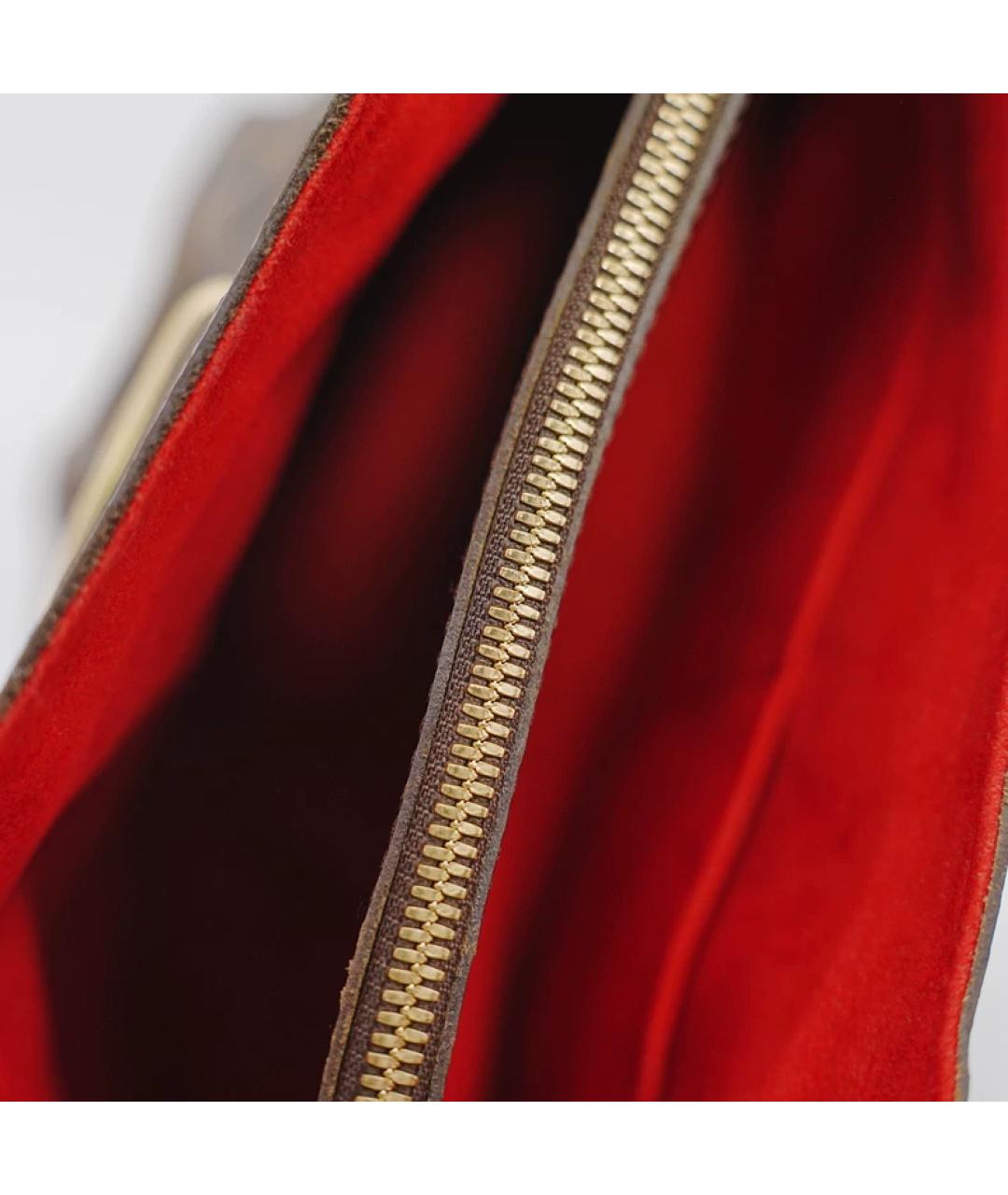 LOUIS VUITTON Коричневая сумка с короткими ручками, фото 7