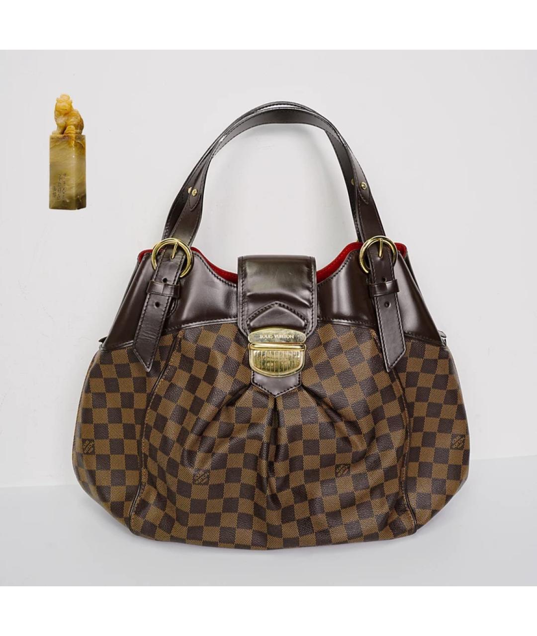 LOUIS VUITTON Коричневая сумка с короткими ручками, фото 8