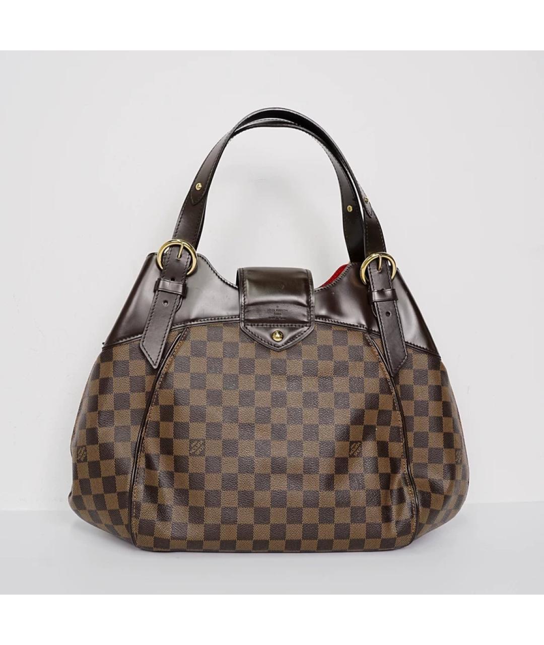 LOUIS VUITTON Коричневая сумка с короткими ручками, фото 3