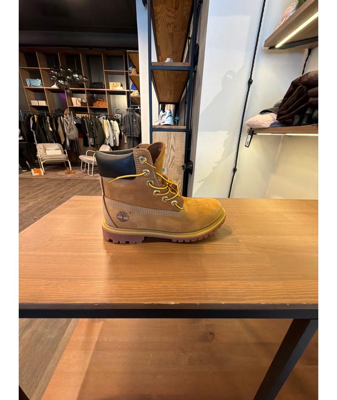 TIMBERLAND Коричневые нубуковые ботинки, фото 5