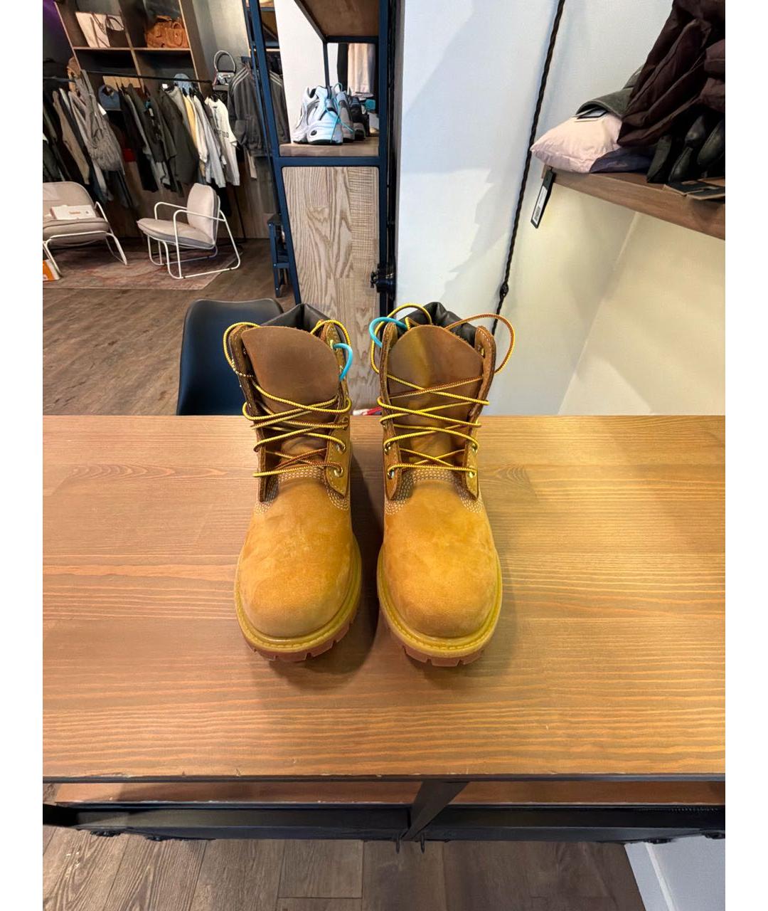 TIMBERLAND Коричневые нубуковые ботинки, фото 2