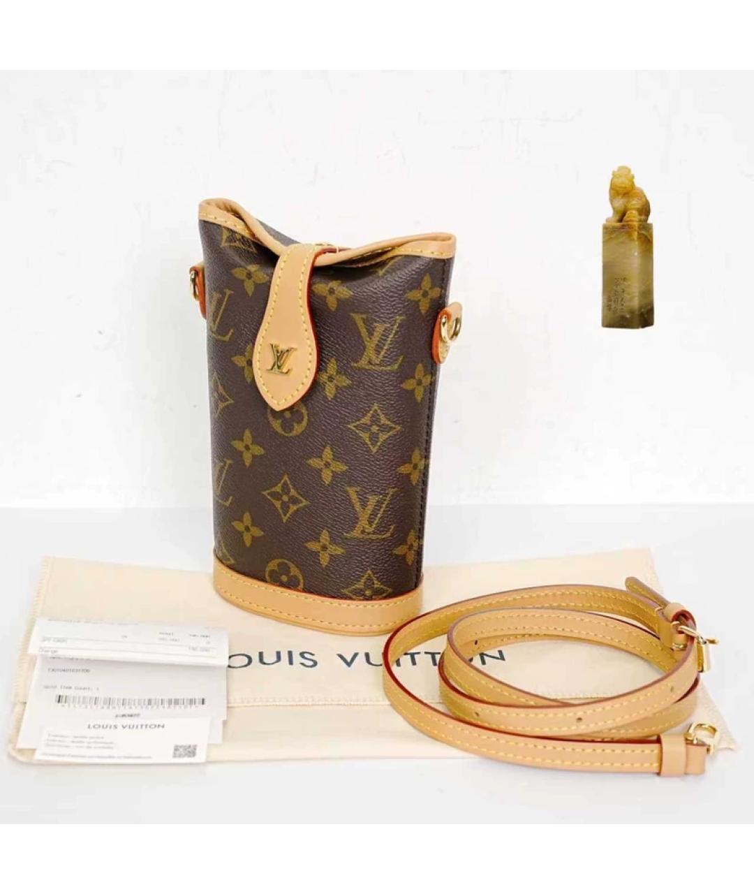 LOUIS VUITTON Коричневая сумка через плечо, фото 9