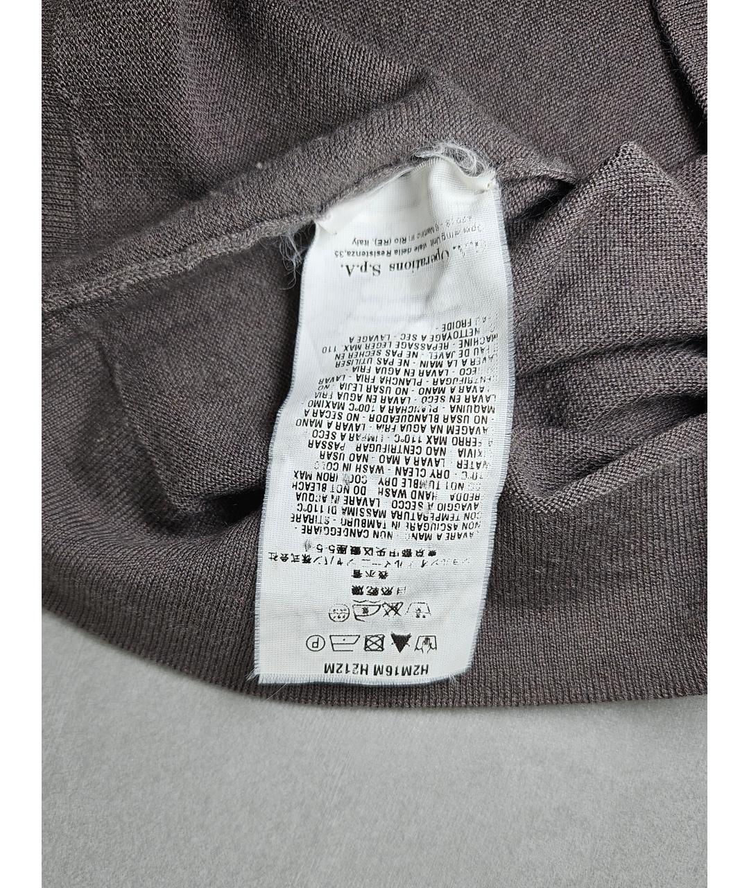 EMPORIO ARMANI Серая кашемировая футболка, фото 5