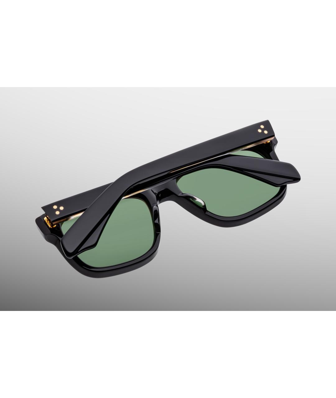 JACQUES MARIE MAGE Черные пластиковые солнцезащитные очки, фото 4