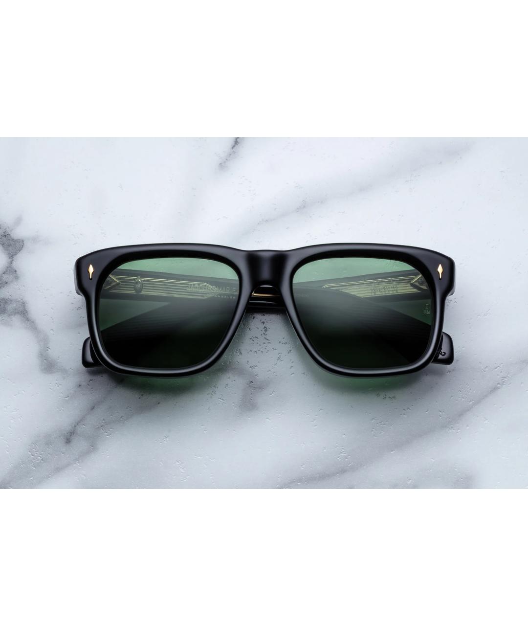 JACQUES MARIE MAGE Черные пластиковые солнцезащитные очки, фото 5