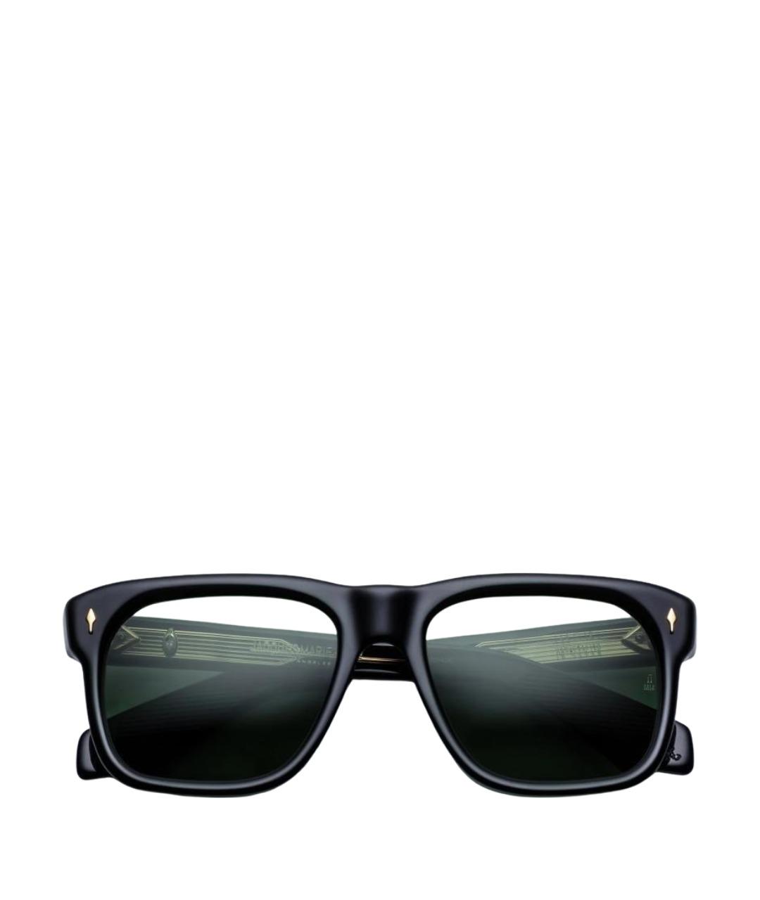 JACQUES MARIE MAGE Черные пластиковые солнцезащитные очки, фото 1