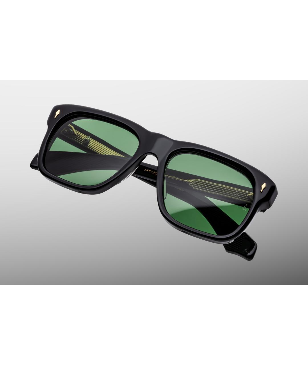 JACQUES MARIE MAGE Черные пластиковые солнцезащитные очки, фото 3