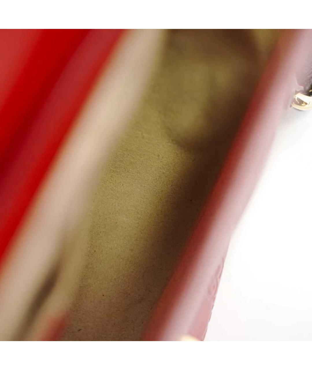 GUCCI Красная кожаная сумка через плечо, фото 8