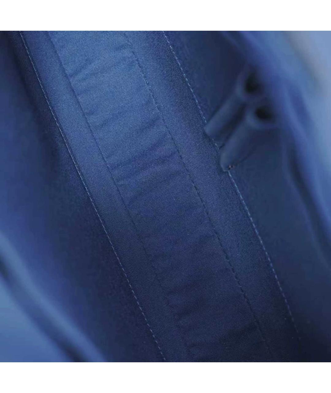 LOUIS VUITTON Темно-синий кожаный портфель, фото 9