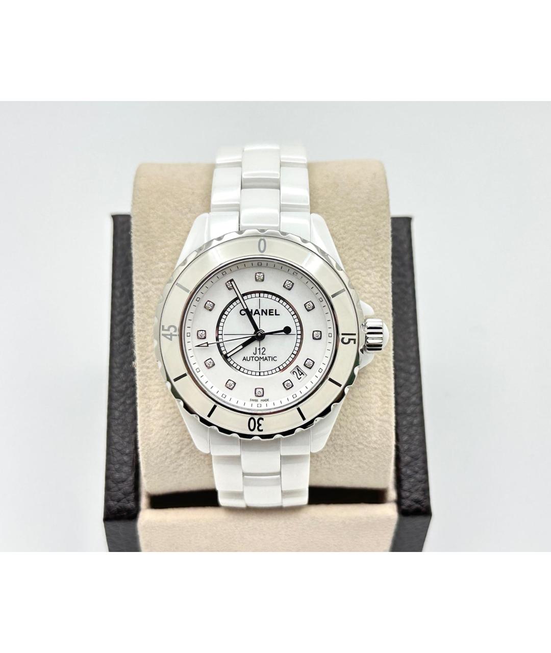 CHANEL Белые керамические часы, фото 2