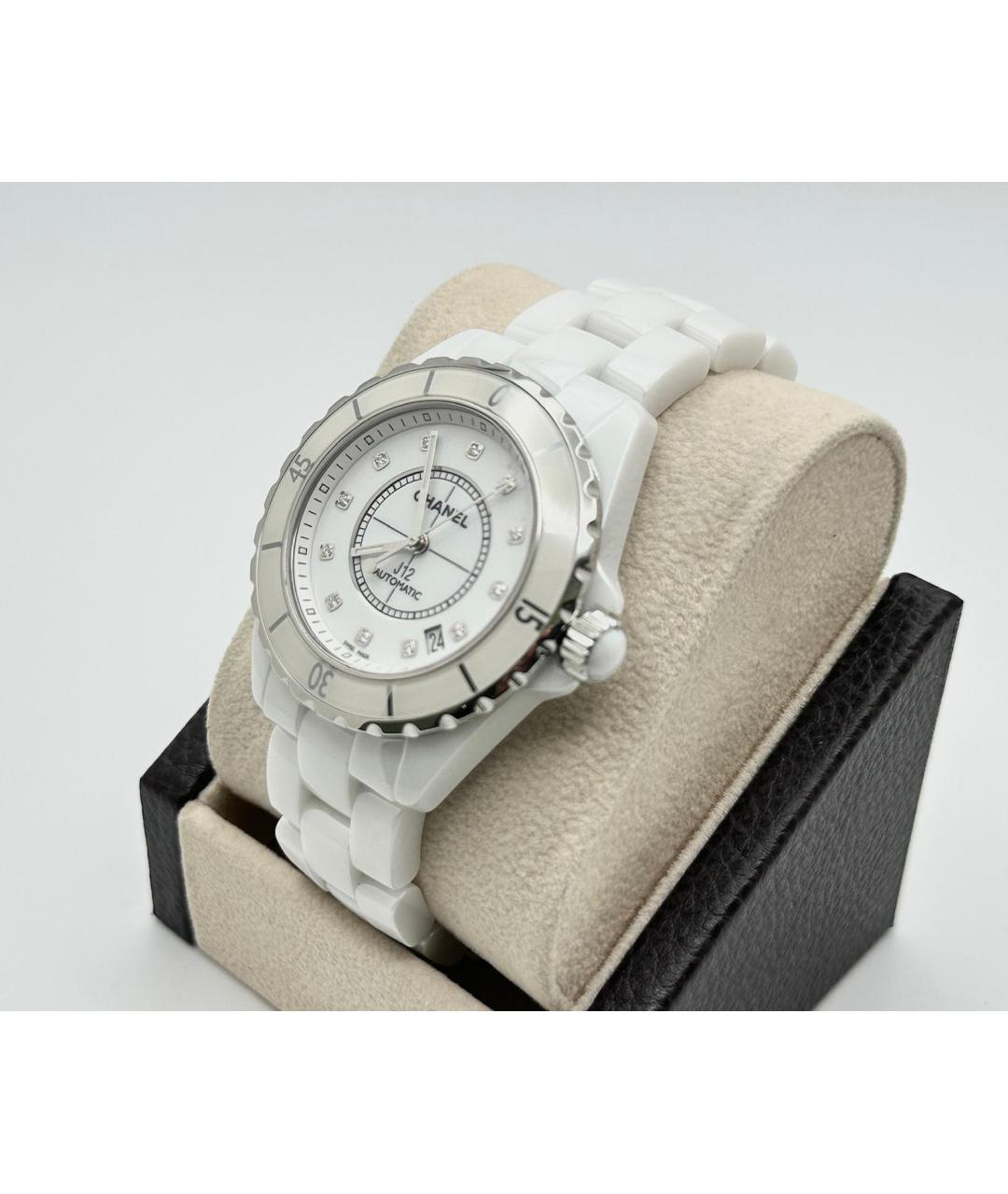 CHANEL Белые керамические часы, фото 3