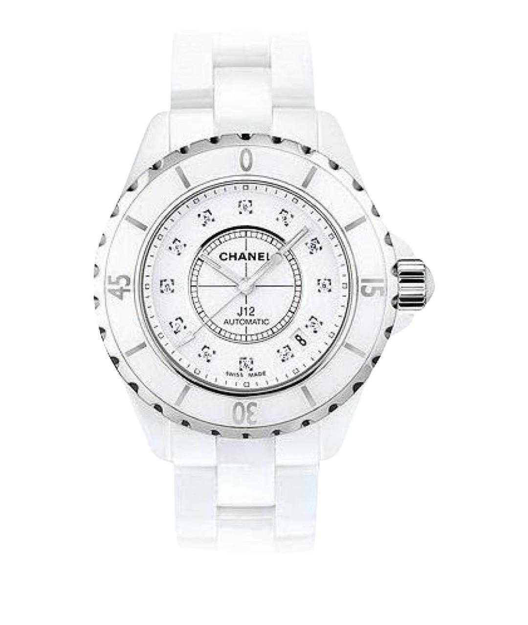 CHANEL Белые керамические часы, фото 1