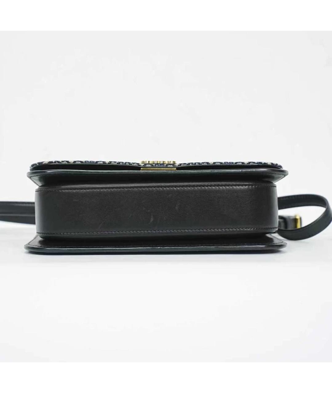 LOEWE Темно-синяя жаккардовая сумка через плечо, фото 7