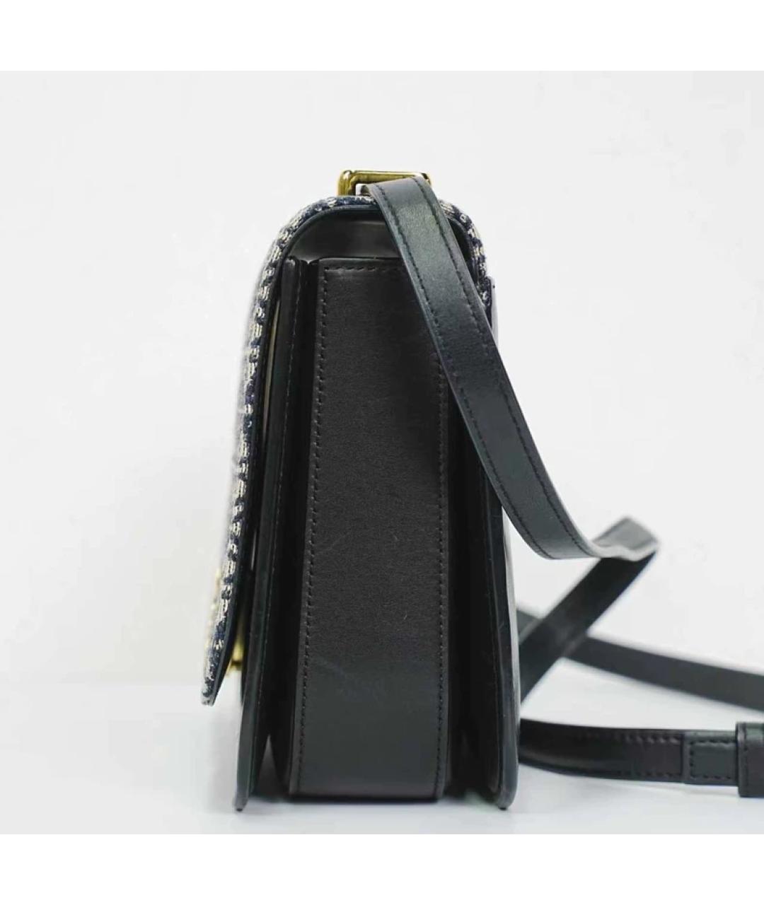 LOEWE Темно-синяя жаккардовая сумка через плечо, фото 6