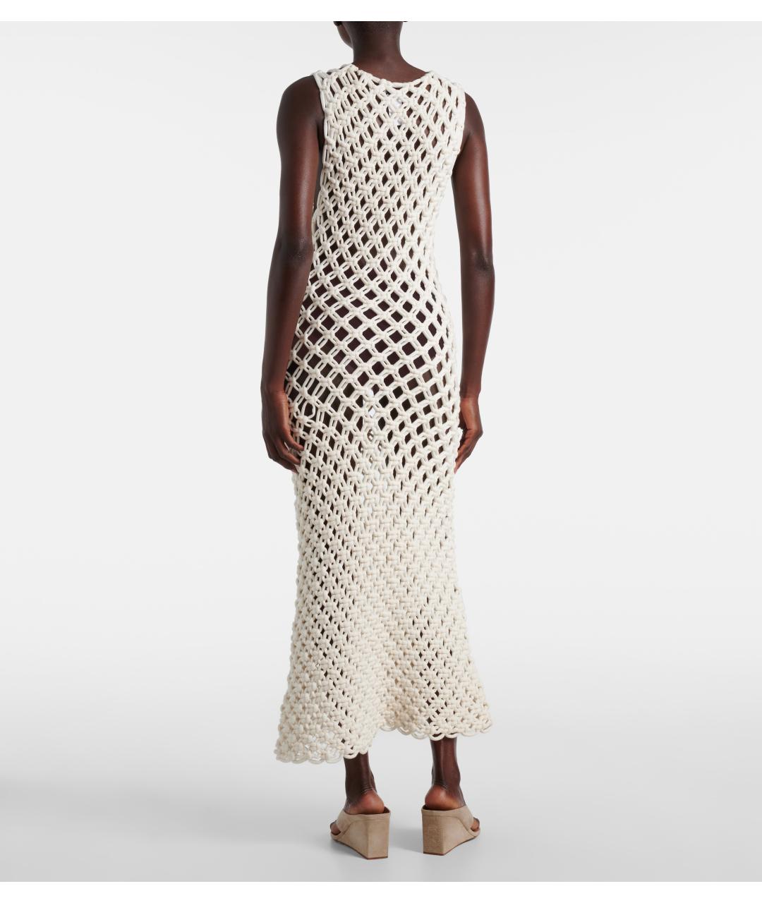 ALAIA Белое хлопковое коктейльное платье, фото 3