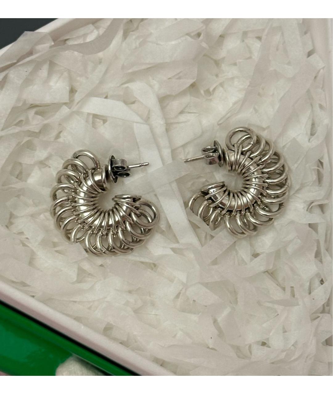 BOTTEGA VENETA Серебряные серебряные серьги, фото 5