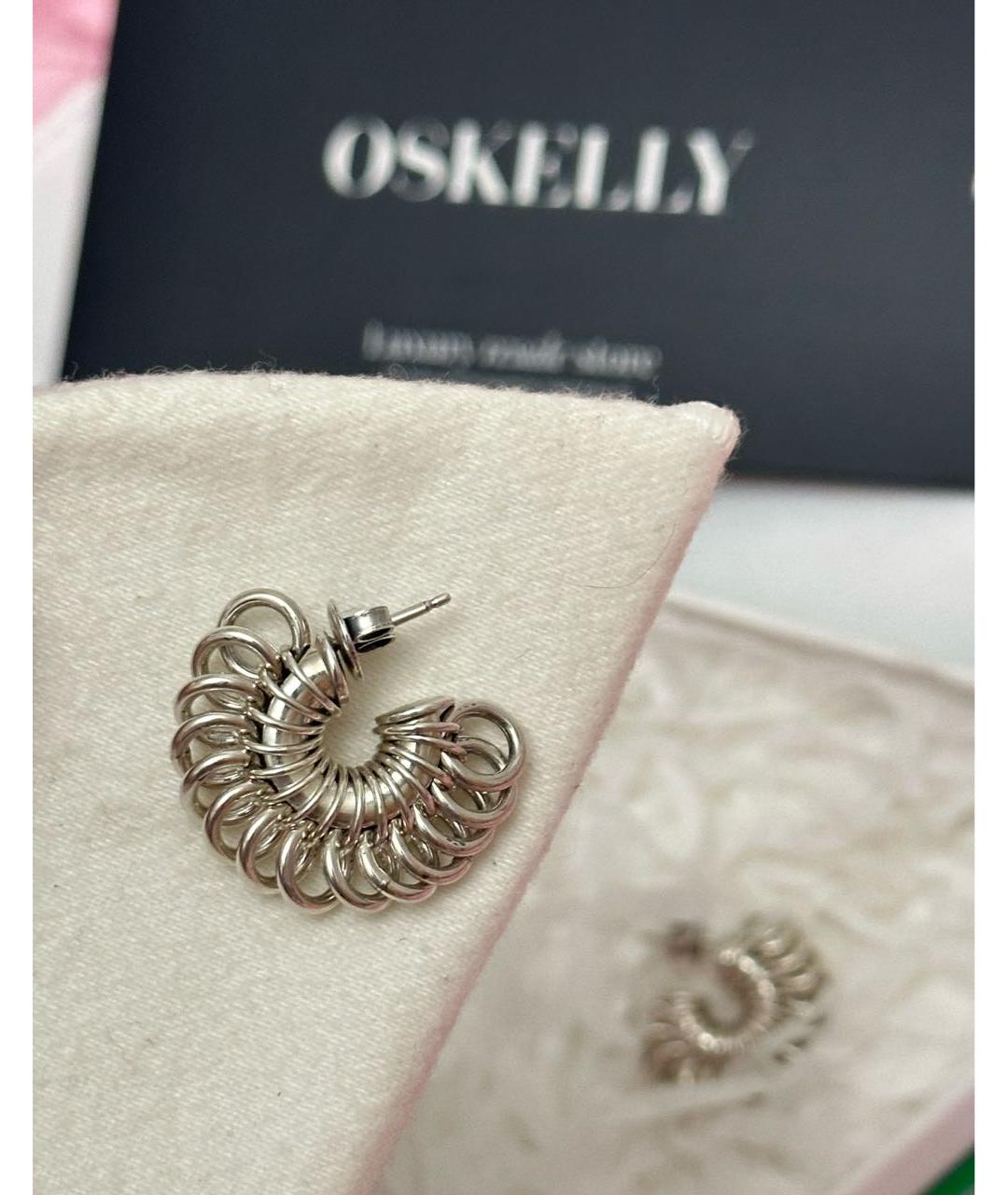 BOTTEGA VENETA Серебряные серебряные серьги, фото 6