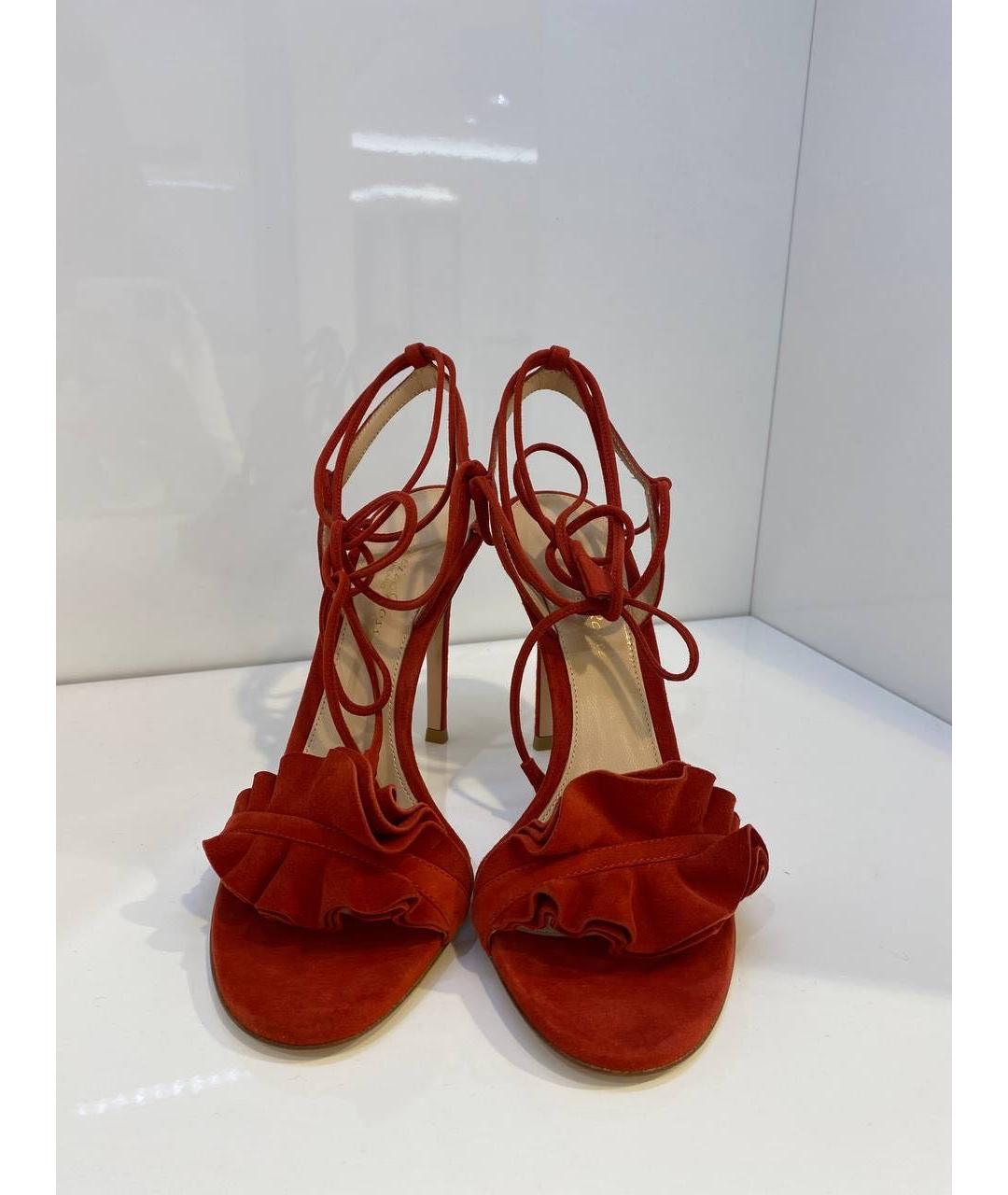 GIANVITO ROSSI Красные босоножки, фото 2