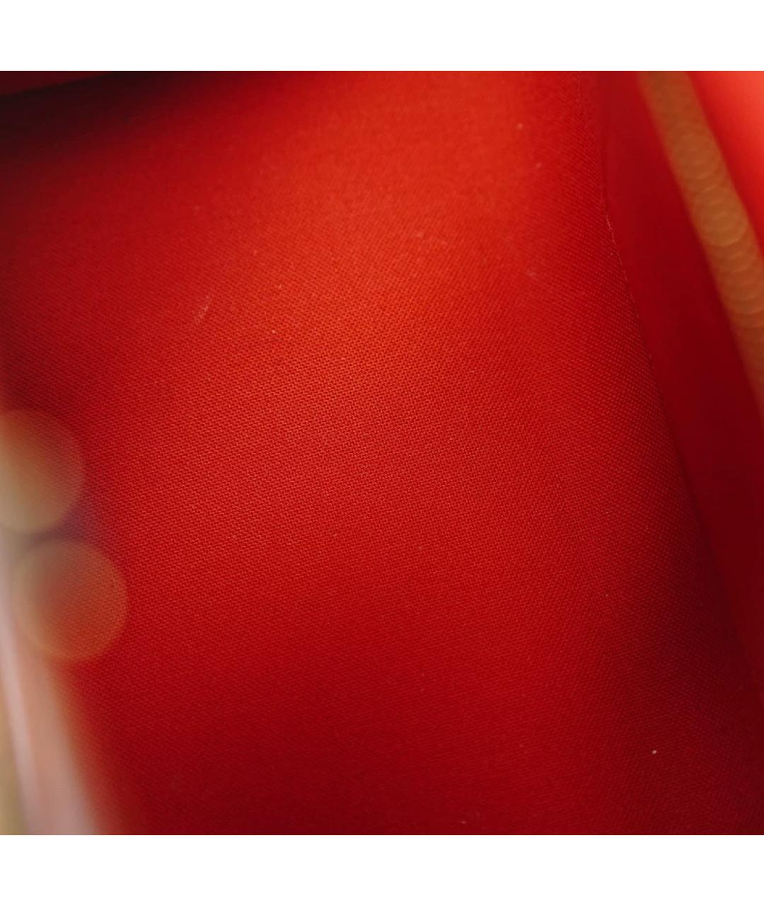 LOUIS VUITTON Коричневая кожаная сумка с короткими ручками, фото 8