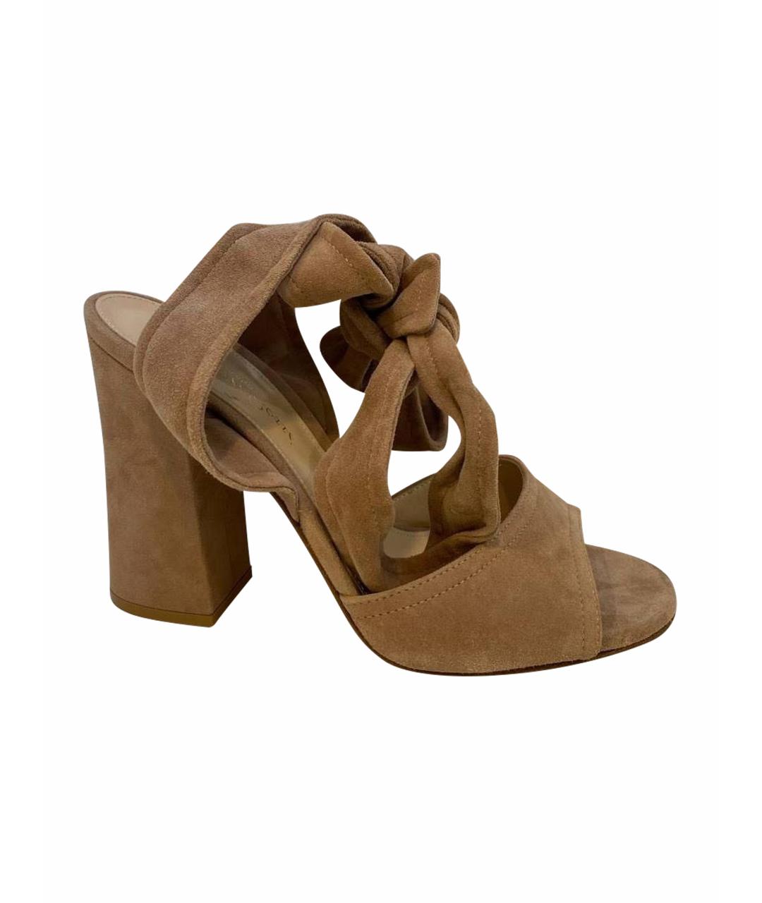 GIANVITO ROSSI Коричневые босоножки, фото 1