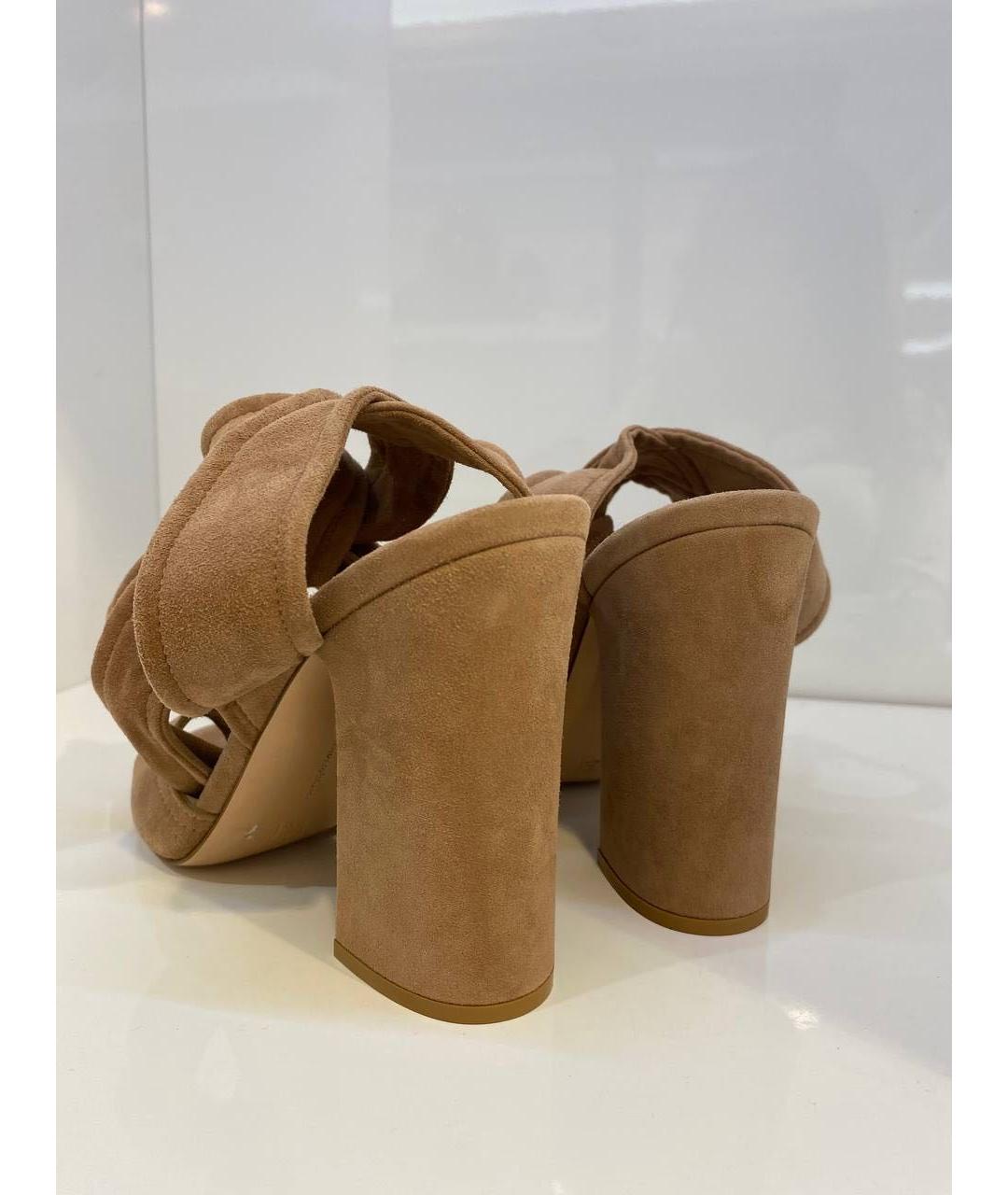 GIANVITO ROSSI Коричневые босоножки, фото 3