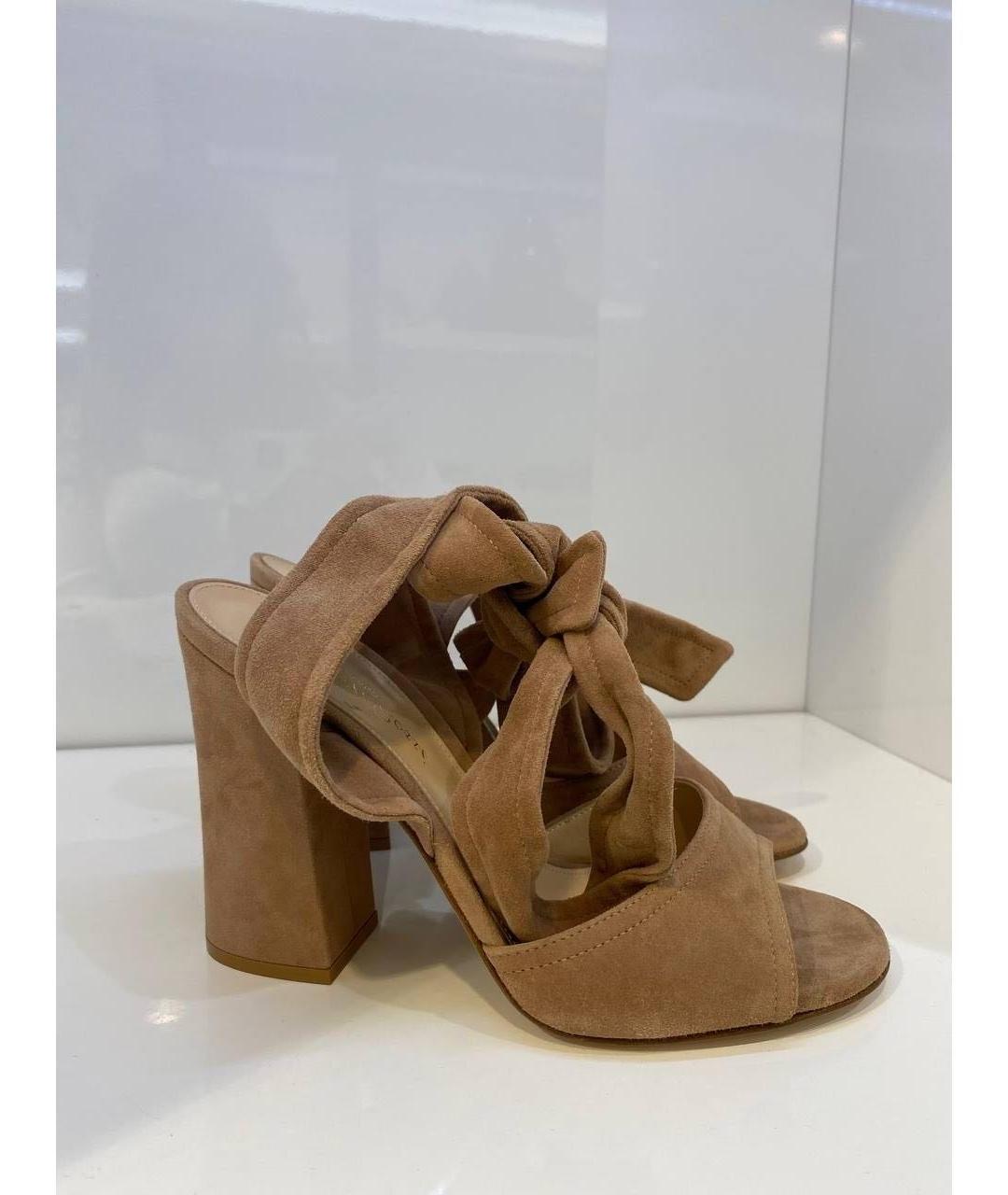 GIANVITO ROSSI Коричневые босоножки, фото 5