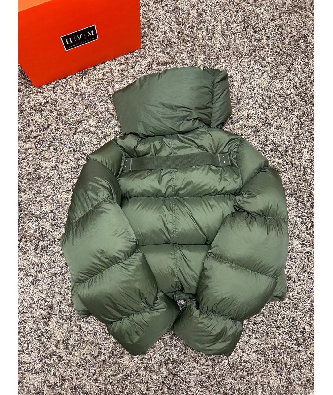 RICK OWENS Зеленый пуховик, фото 2